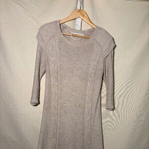 Women's Vintage Zara Sweater Dress Beige M